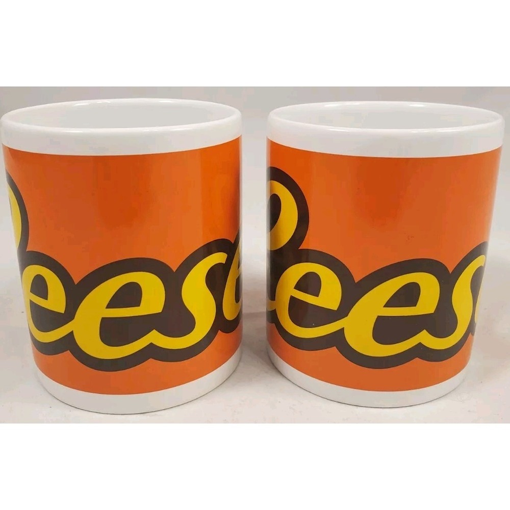 Reese's Peanut Butter Mugs Set Of 2 Cup Coffee Mug Set - Galerie Candy Chocolate